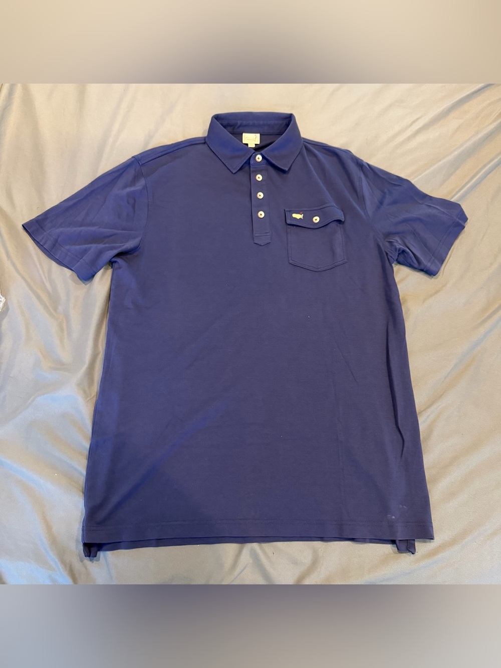 Masters Polo Shirt Men's Small Blue Performance Golf Stretch Lightweight